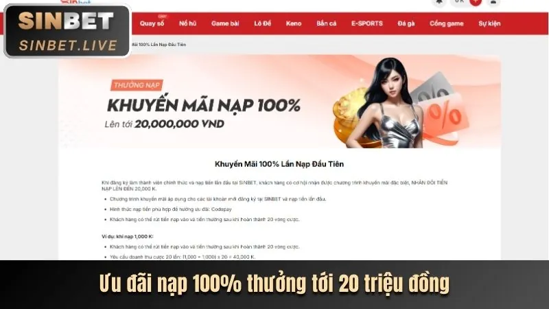 Thưởng nạp lại Zing88 Win